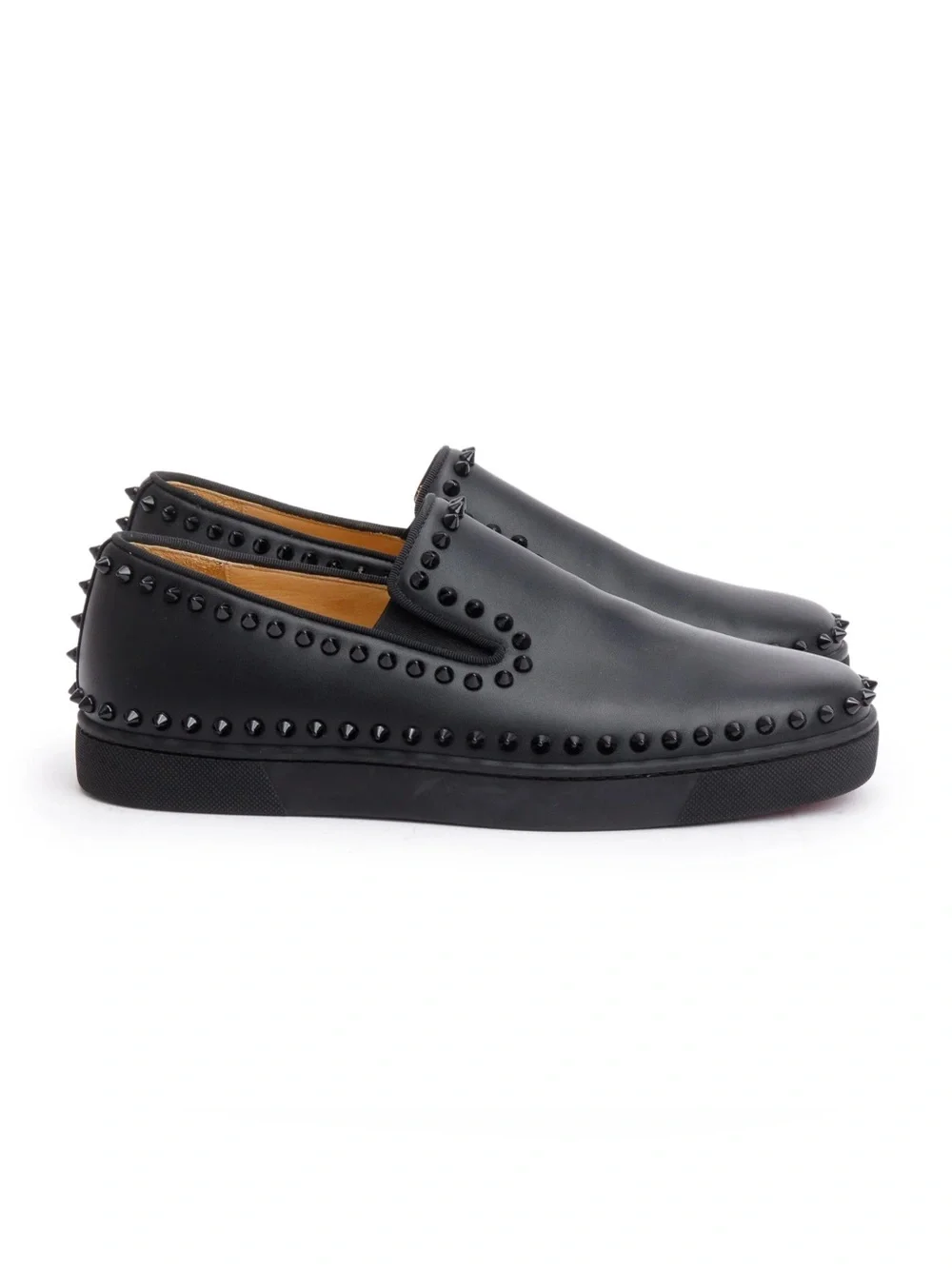 Christian Louboutin PIK BOAT FLAT CALF/GG in black